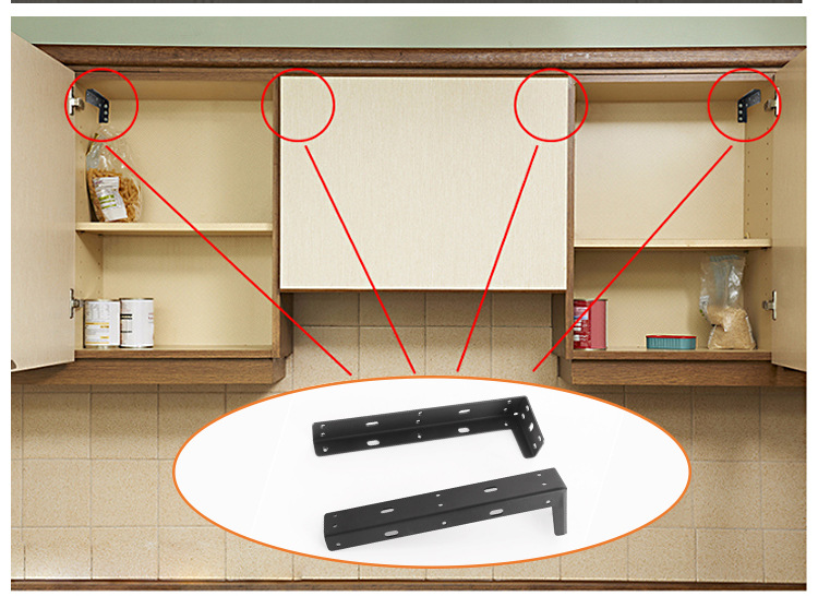 Triangle Bracket Heavy Duty TV Cabinet Hanging Shelf Brackets with Conceal Suspension