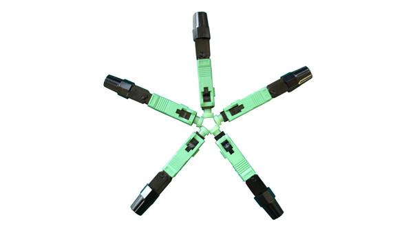 SC APC UPC Fiber Optic Fast Connector For FTTH Drop Cable Field Termination
