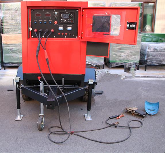 Mobile Japan Kubota Diesel Welder Generator 400amp With Two Wheeled Trailer Arc