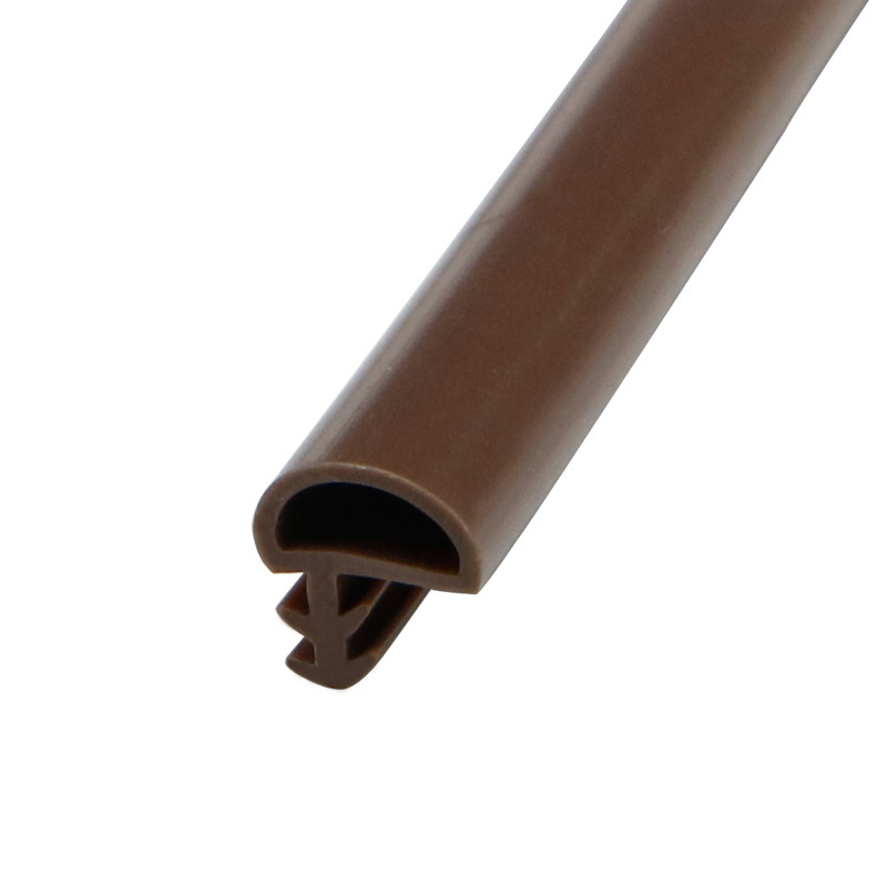 D Shape Pvc Seal Strip Door Weather Stipping Side Groove Type 9x5mm