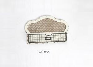 Quality Country Iron Wire Metal Handcrafted Wooden Crate Basket wholesale