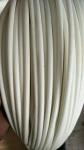 White Silicone Coated Fiberglass Sleeving Acid Resistance Not Sticky