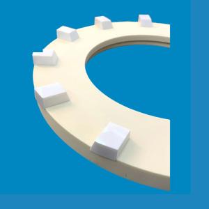 Quality High Purity Hardness 99% Alumina Ceramics Parts Customizable Specs White Or Yellow wholesale