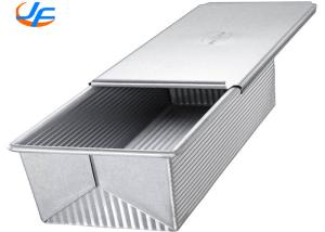 Quality RK Bakeware China Foodservice NSF Telfon Nonstick Pullman Loaf Pan , Pain De Mie Pan wholesale