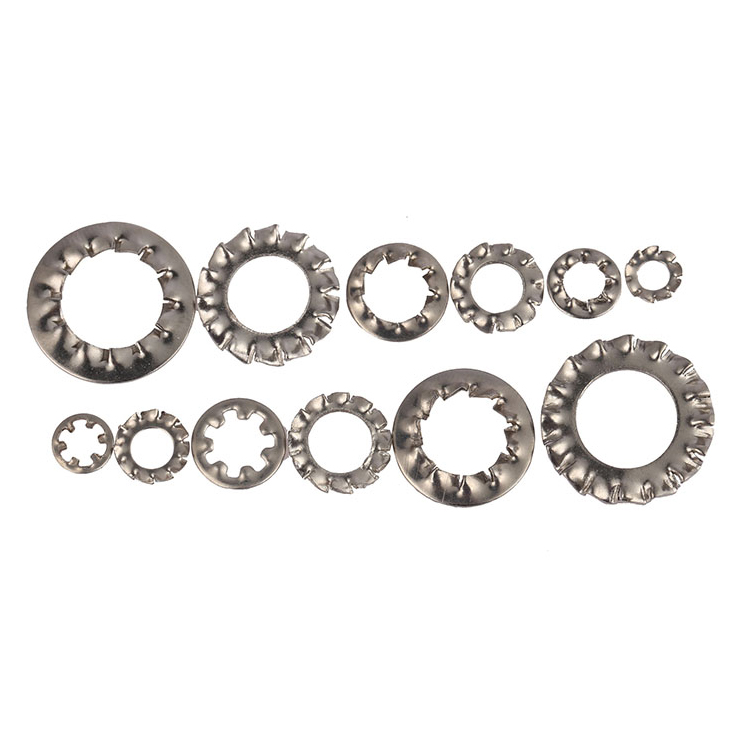 Din6798 External Teeth Serrated Lock Washers Machine Accessories Metric Toothed Lock Washers