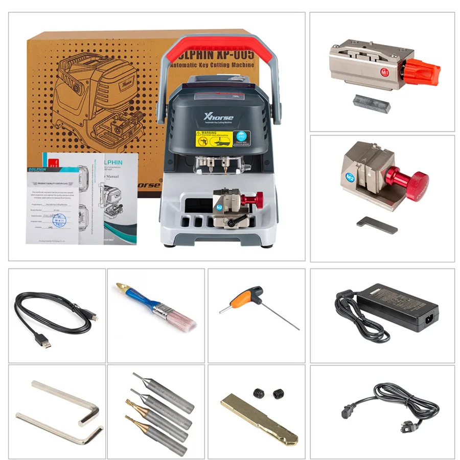 Xhorse Dolphin XP005 Key Cutting Machine V1.7.0 Works on Phone Application Via Bluetooth compatible