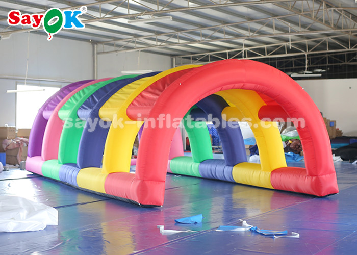 dome inflatable tent Colorful Inflatable Tunnel Tent With Air Blower For Auto Show Size 5*2.5*2m