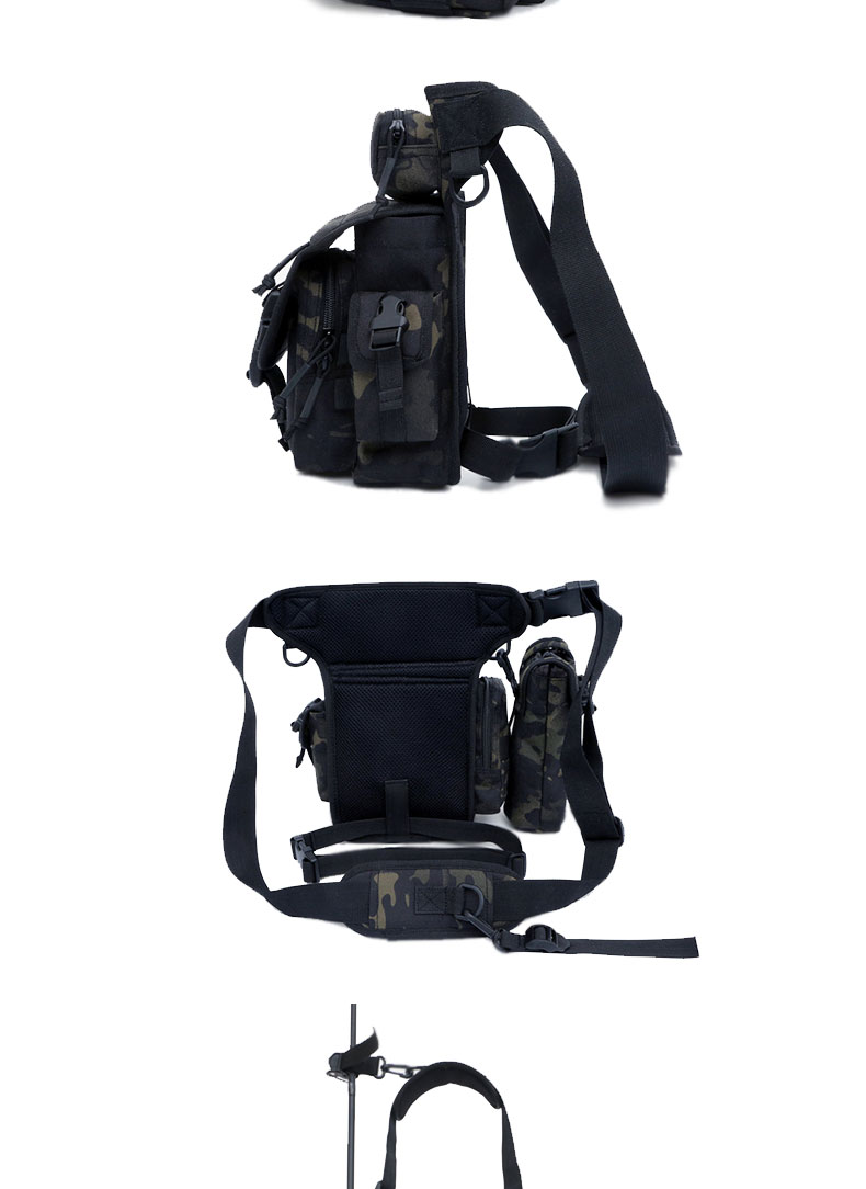 Camouflage Water Bottle Bag for Camping and Training 2-3 kg Capacity Multiple Pockets