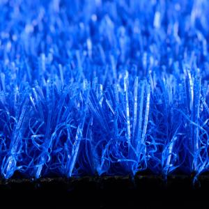 Quality Swimming Pool Blue Artificial Grass Turf 25mm 10000 Dtex Fiber Degree wholesale
