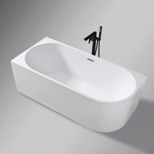 ODM Indoor Oval Jetted Freestanding Small Soaking Tub Corner Right anti
