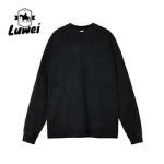 Oversized Heavyweight Cotton Hoodie Dropped Shoulder Embroidery Sweatshirt