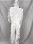 65gsm White Disposable Microporous Coveralls With Hood Non Sterile
