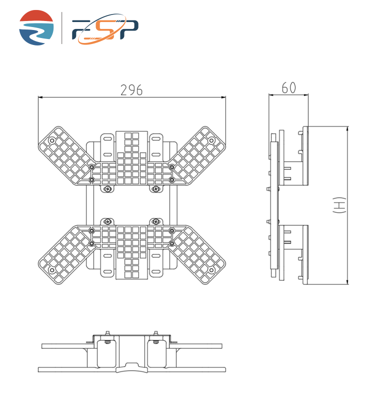 PC ABS and Stainless Cable Storage Shelf for FTTX Network Infrastructure Installation