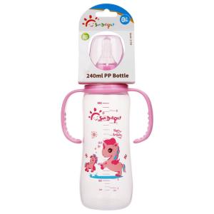 Quality PP Double Handle 8oz 240ml Newborn Baby Milk Bottle wholesale