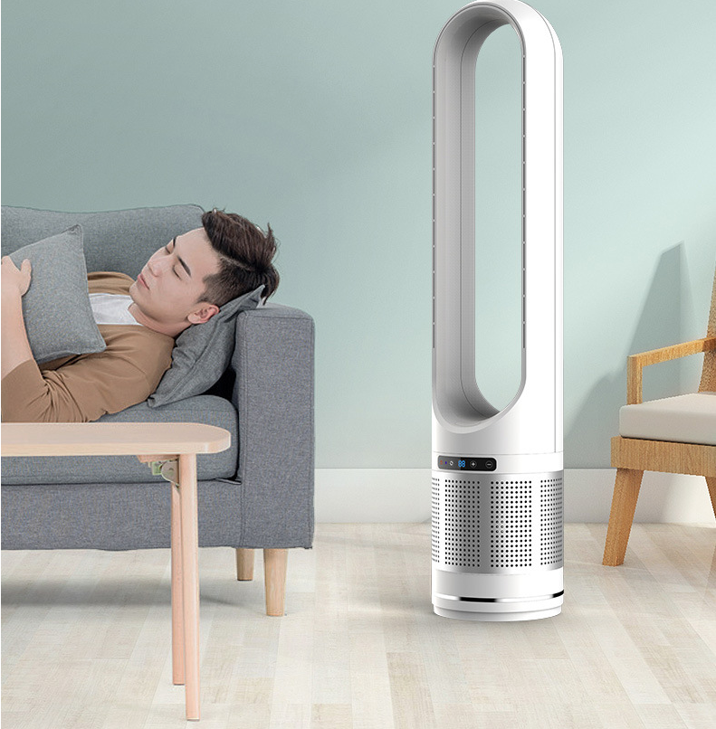 50 Inch Bladeless Fan Air Circulation Tower Fan for Safe and Intelligent Purification