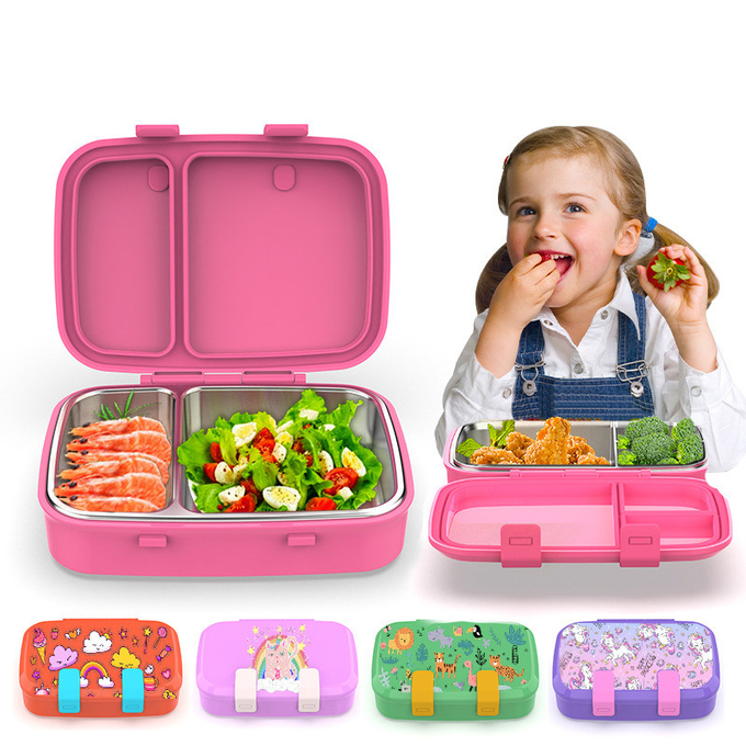 Hot And Cold Foods 800ml Metal Lunchbox Leak-Proof Metal Bento Lunch Box