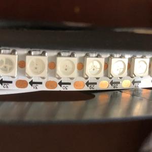 Quality Full Color WS2812B LED Strip 144 30 60 5V Input Voltage White Black wholesale