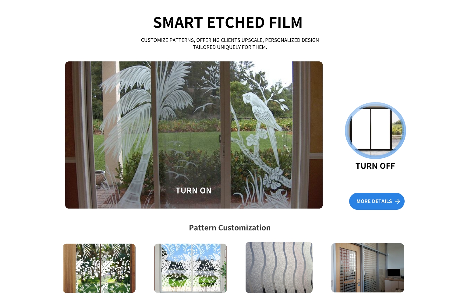 PDLC Film Smart Glass Window 110V Electric Switchable Privacy Film Magic Glass