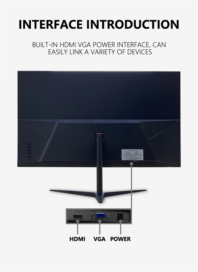 27 Inch LED TV Monitor , Curved Desktop Monitor For Home Work Study