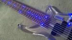 7 Strings Bass Guitar Limited Edition Clear Acrylic Body Rosewood fingerboard