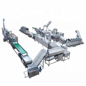 Quality Discount Fully Automatic Industrial Frozen French Fries Production Line Cassava Fresh Finger Potato Chips Making Machine Price wholesale