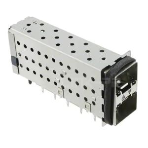 Quality TE 2007538-6 SFP+ Receptacle with Cage Ganged (2x1) Connector Elastomeric Gasket 16 Gb/s wholesale