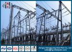 Q235 Steel Electric Transmission Tower Anti - Rust For Substation , 10~500KV