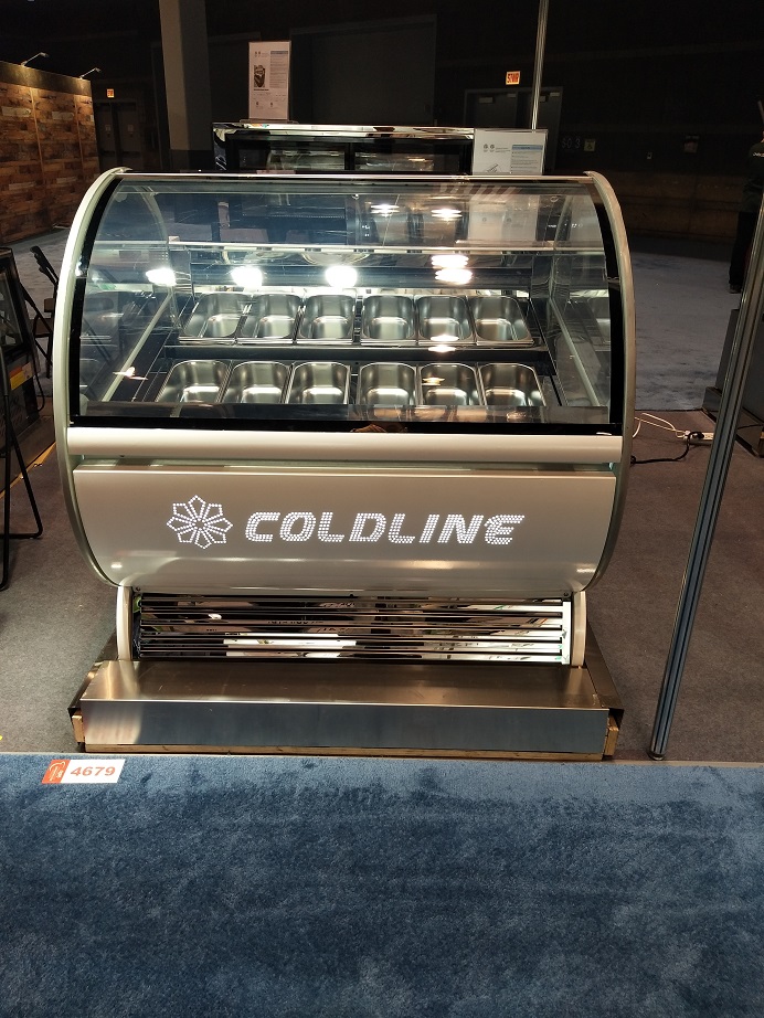 400L Countertop Gelato Ice Cream Display Freezer 1/2 HP