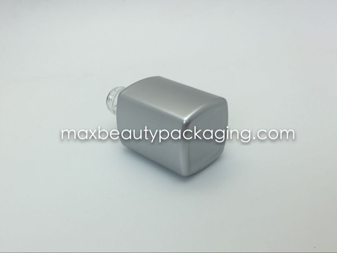 hot sale thick and strong powder coating gel bottle 12ml UV metallic silver environment friendly nail polish packaging