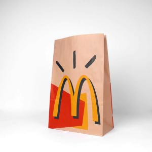 Quality Custom Printed Paper Sandwich Bags Fast Food Paper Bag Eco Friendly wholesale
