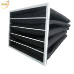 Aluminum Alloy Frame HVAC Pocket Activated Carbon Air Filter Ordor Removal