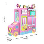 Fully Automatic Coin Credit Card Operated Automatic Cotton Candy Vending Machine