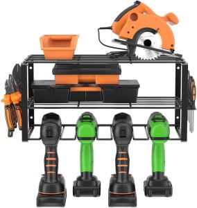 Quality Europe Style Wall Mounted Organizers Shelf for Cordless Drill Tools Organizers Holder wholesale