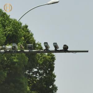 Quality Hot Dip Galvanized CCTV Camera Mounting Pole Good Earthquake Resistance wholesale