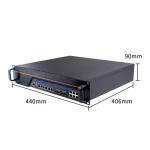 2U rackmount 14 LAN 4 10g SFP fiber optical ports Intel®C236 firewall PC