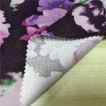 Elegant 240GSM Floral Jersey Knit Fabric , 100% Polyester Jersey Fabric