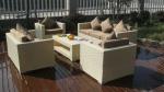 Customized color PE rattan outdoor sofa set wicker furniture