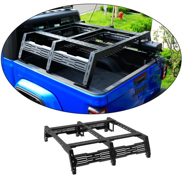 Trunk Mount Pick Up Bed Rack for Toyota Hilux Black 1390* 1400-1700 * 400-520 mm