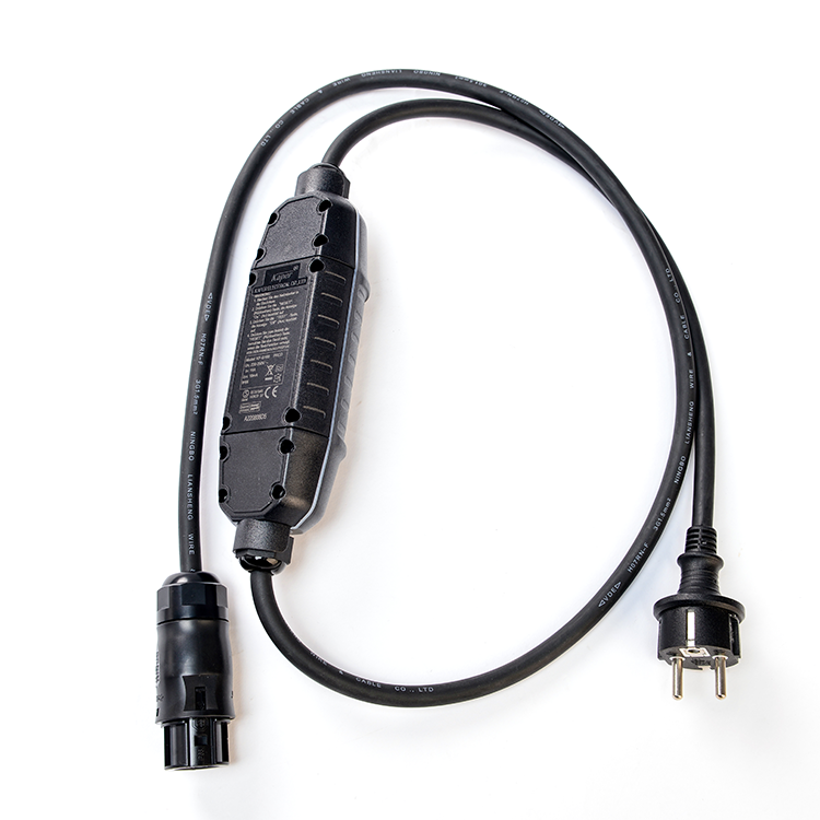 16A Straight Schuko H07RN-F Rubber Sheath Middle Swithed Leakage Protection and End With Betteri BC01 Connector Power Cord