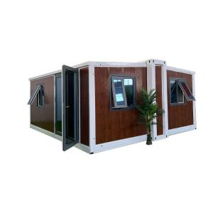 Quality MGO Board Floor Prefabricated Foldable Office Double-wing Expansion Box with 2 Bedroom wholesale