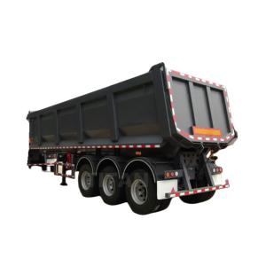 Quality Carbon Steel BPW Dump Semi Trailer Vehicle 50t Payload 3 Axles wholesale