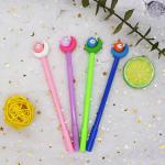 Stationery Supplies Plastic Cartoon 0.38mm Beautiful Black Gel Pen for Office