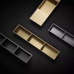 304 Golden Brushed Stainless Steel Shower Niche 12*18 For Residential