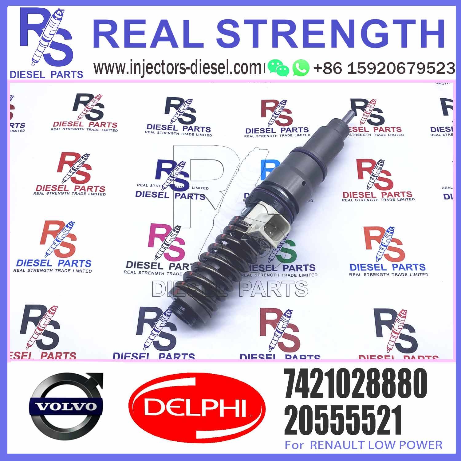 Direct Sale Diesel Fuel Injector 21582096 7421028880 74221644598 BEBE4D35002 For RENAULT 11LTR EURO3 HI