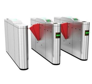 Quality SUS304 Retractable Flap Barrier Turnstile RFID Waist Height Turnstile Gate System wholesale