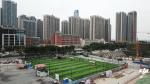 8000-15000 Dtex Artificial Football Turf With Disease Resistance 16.5 Stitches