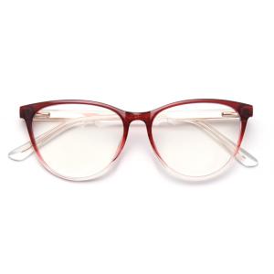 Quality BSCI Round Optical Eyeglasses TR90 Frames Glasses Plain Lens wholesale