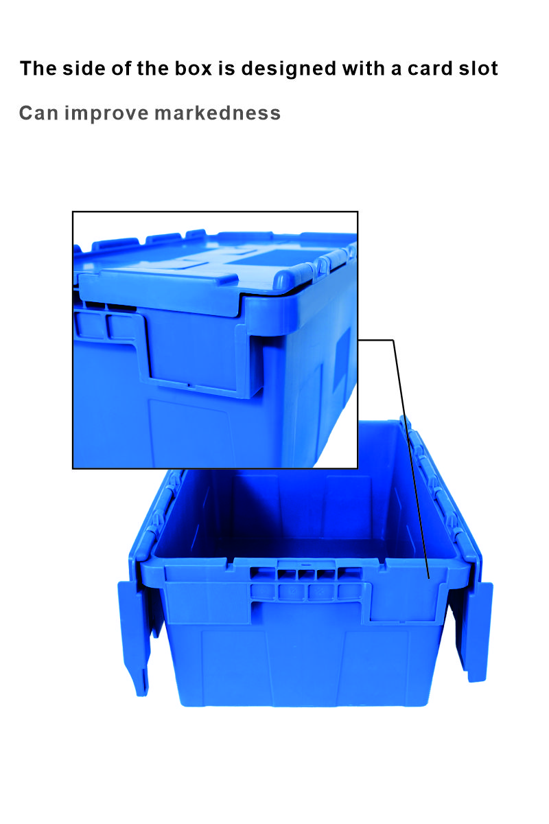 Solid Box Style PP Plastic Crate for Cold Chain Logistics and Clothes Transportation
