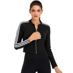 Zipper long sleeve lady cool sports t-shirt fitness running yoga coat