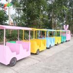 Kids Play Equipment Amusement Park Trackless Train Car weather resistance